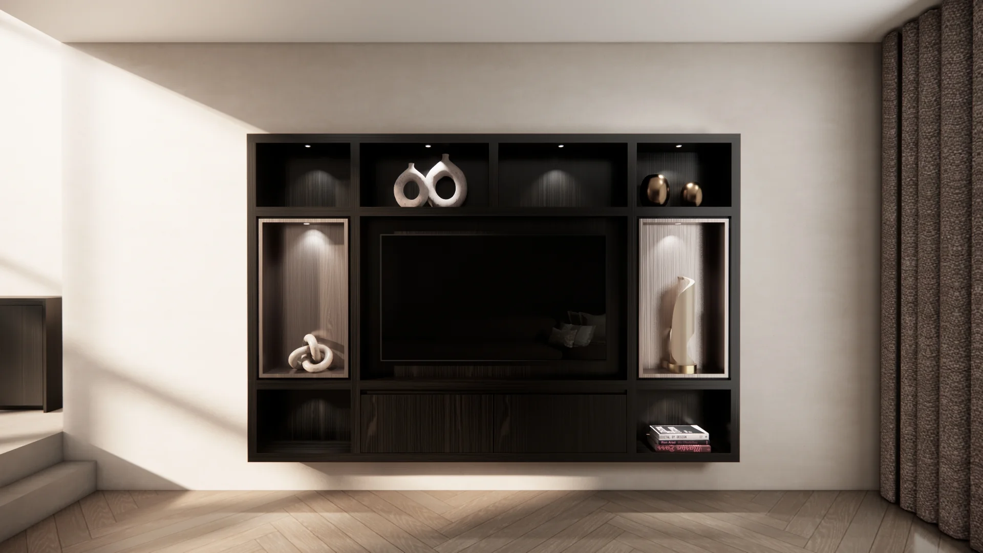 Cinewall Garda - Zwevend - Eiken - 2 kleppen - 270 cm - Image 5