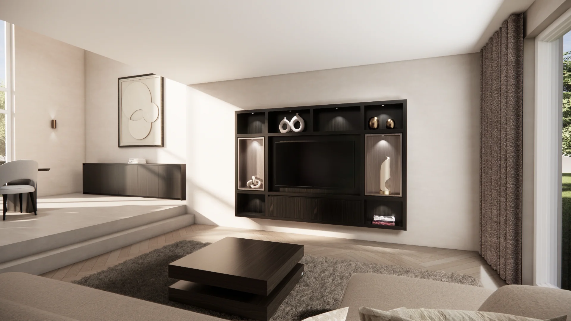 Cinewall Garda - Zwevend - Eiken - 2 kleppen - 270 cm - Image 7