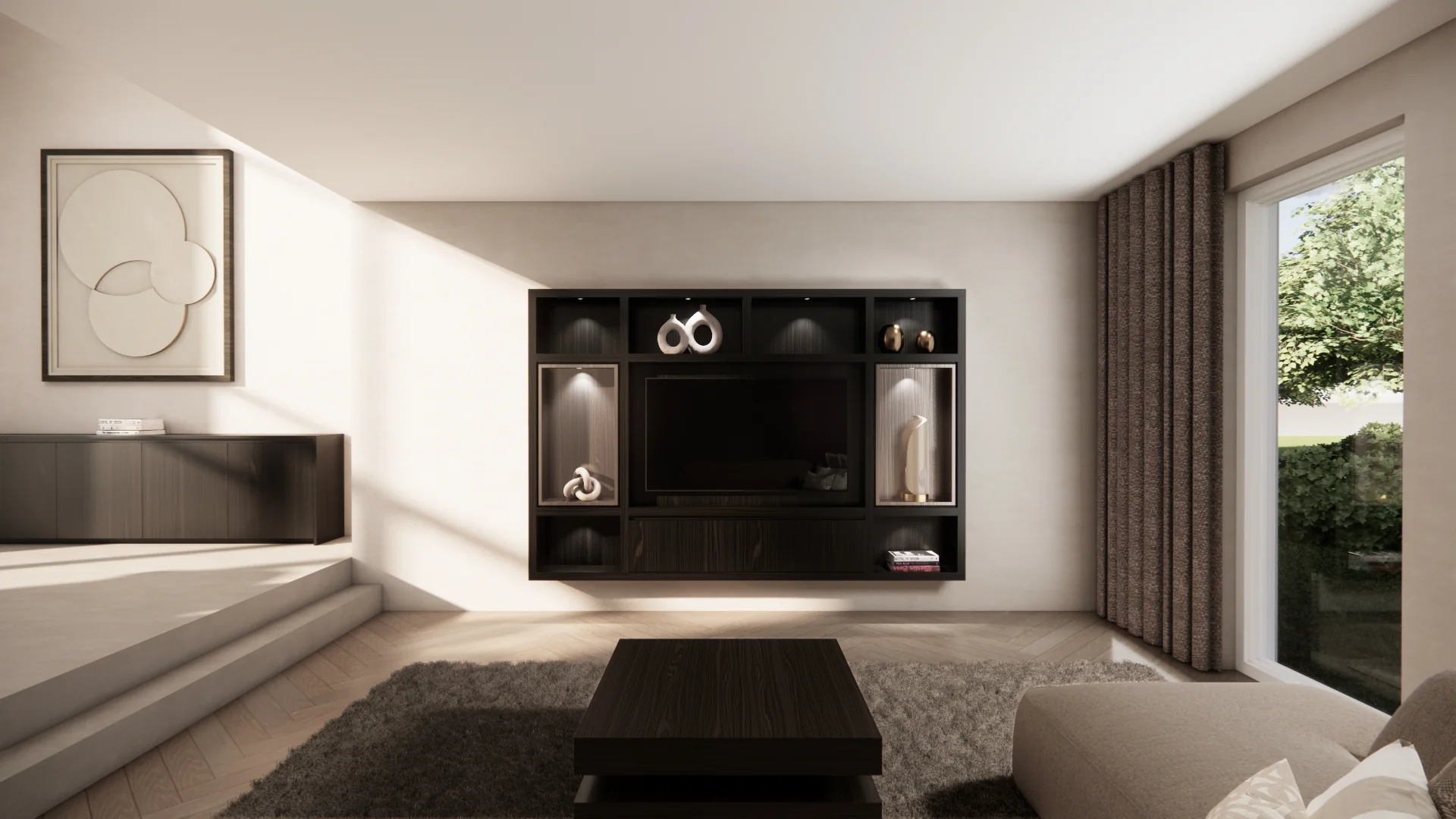 Cinewall Garda - Zwevend - Eiken - 2 kleppen - 270 cm - Image 8