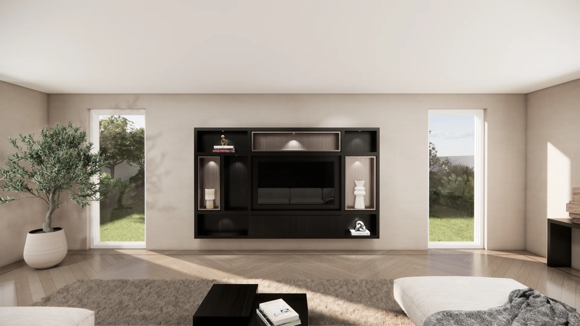 Cinewall Garda - Zwevend - Eiken - 2 kleppen - 300 cm - Image 9