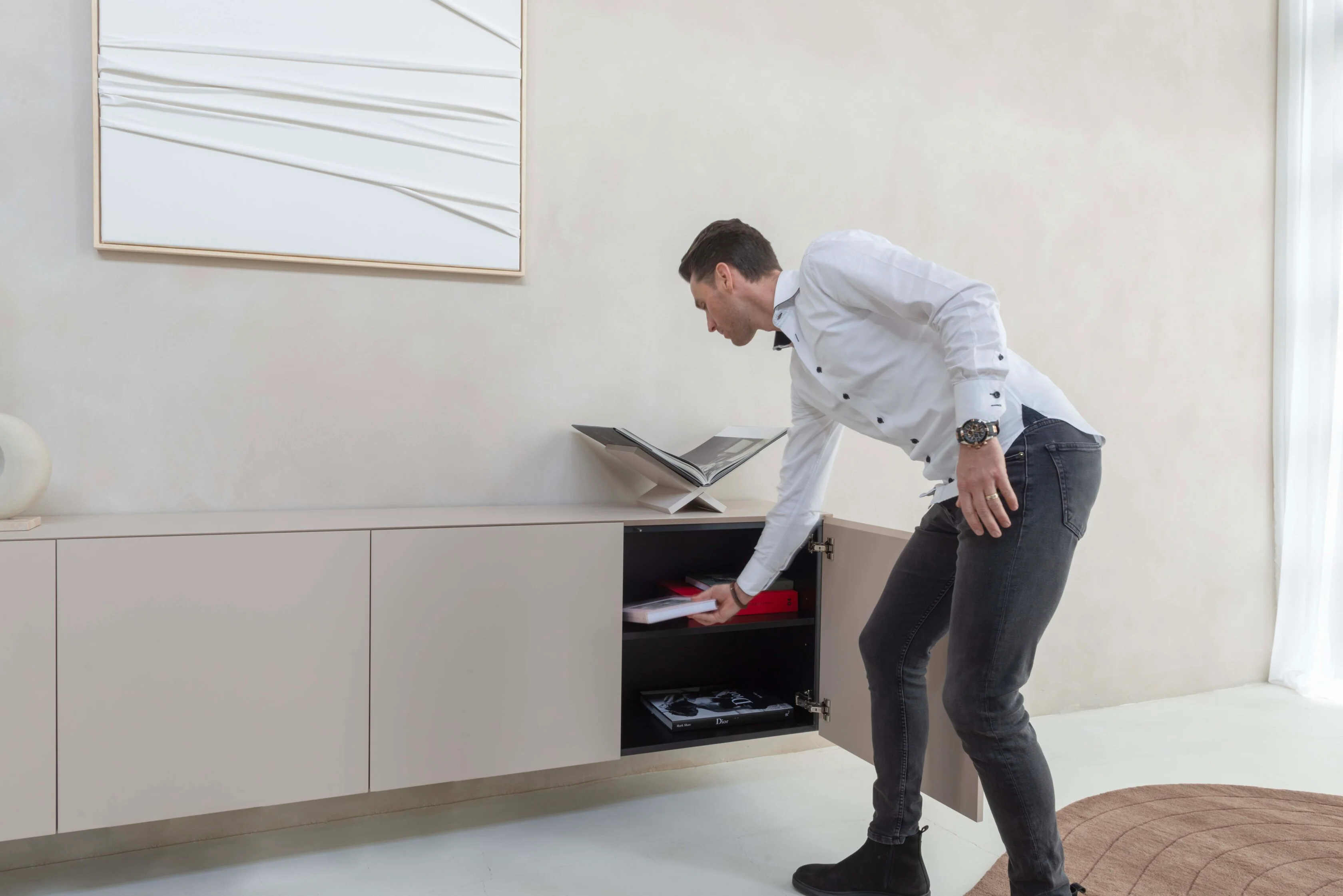 Dressoir Zyan - Zwevend - MDF - 4 deuren - Image 8