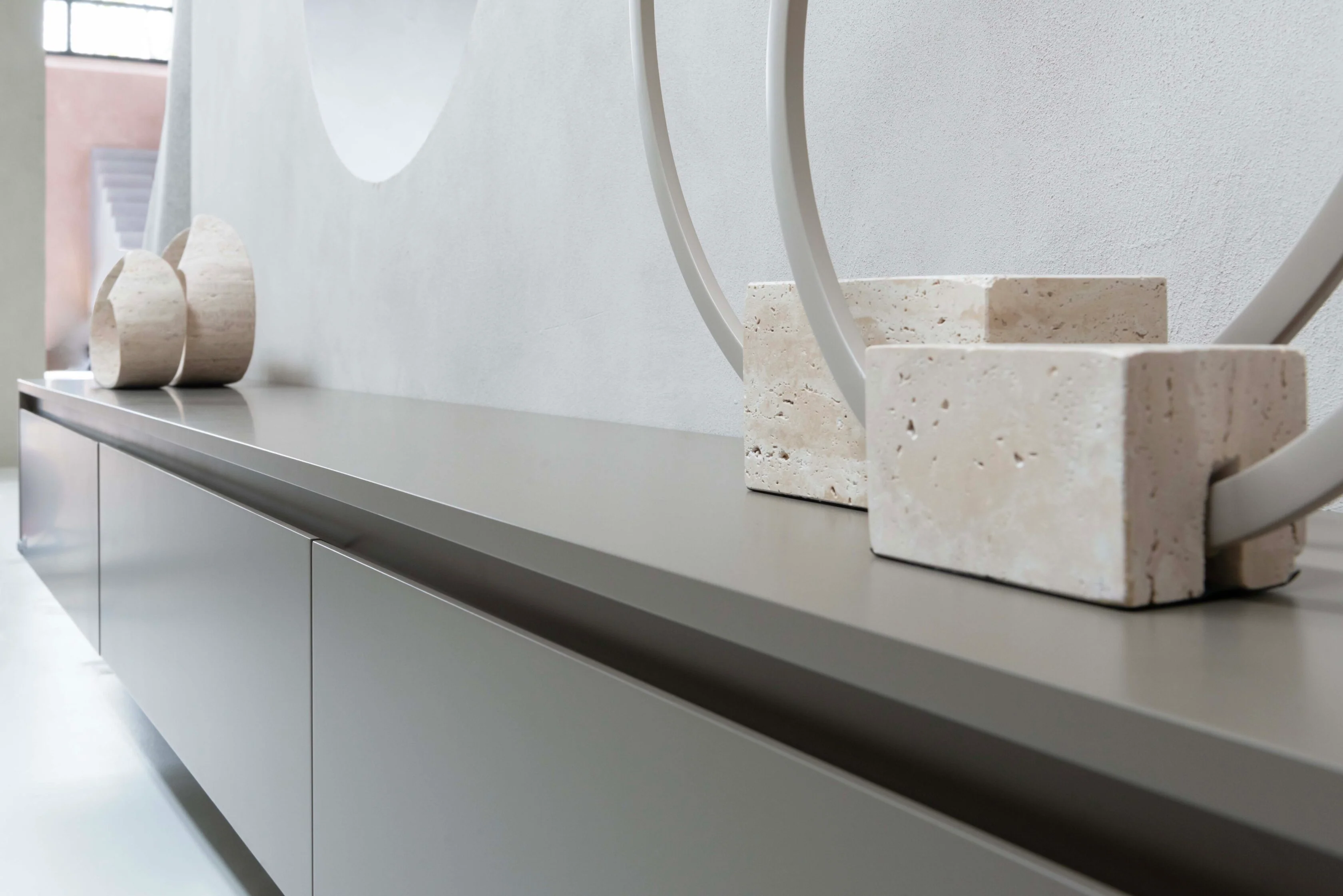 TV-meubel Mason - Zwevend - MDF - 3 kleppen - Image 3