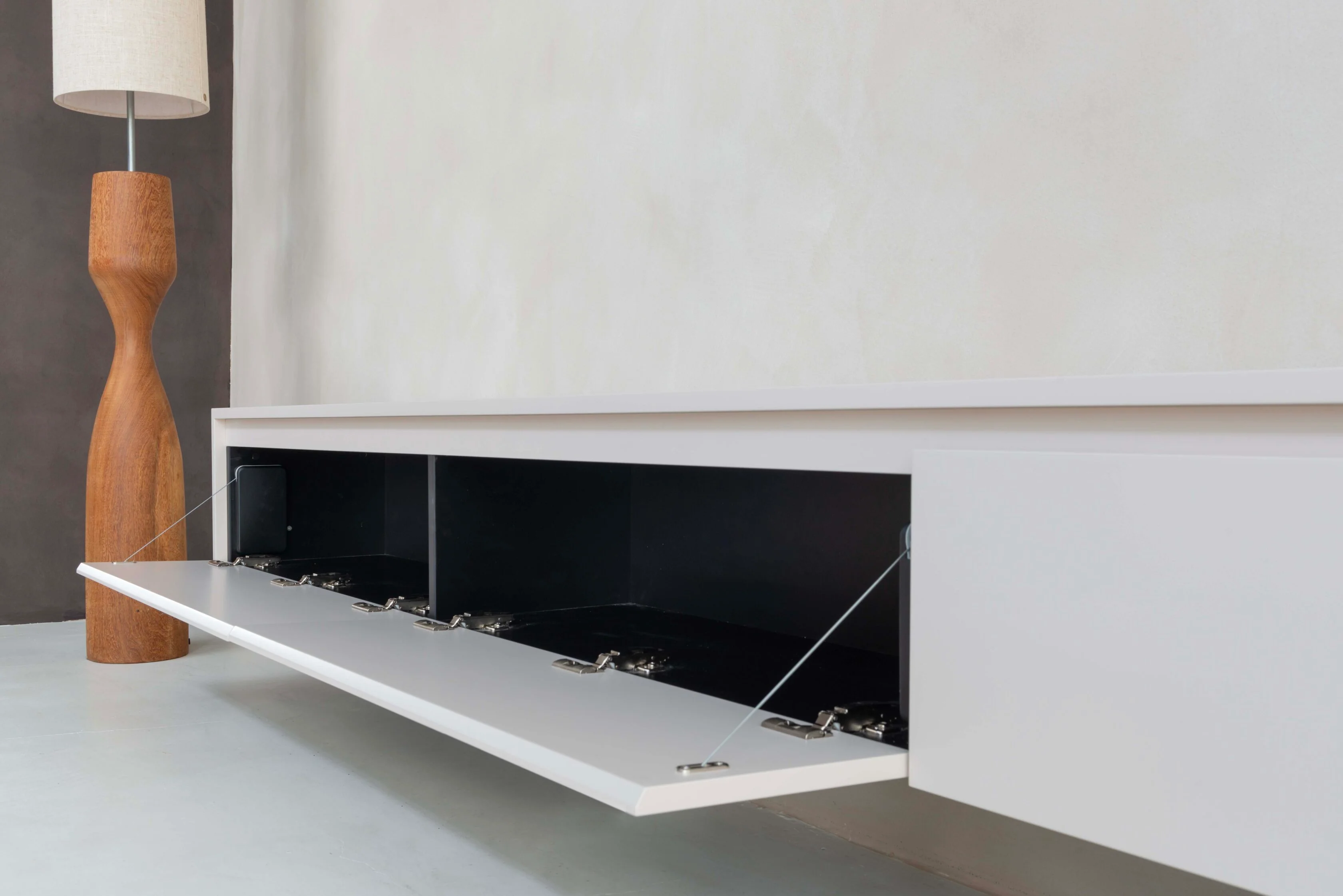 TV-meubel Mason - Zwevend - MDF - 4 kleppen - Image 6