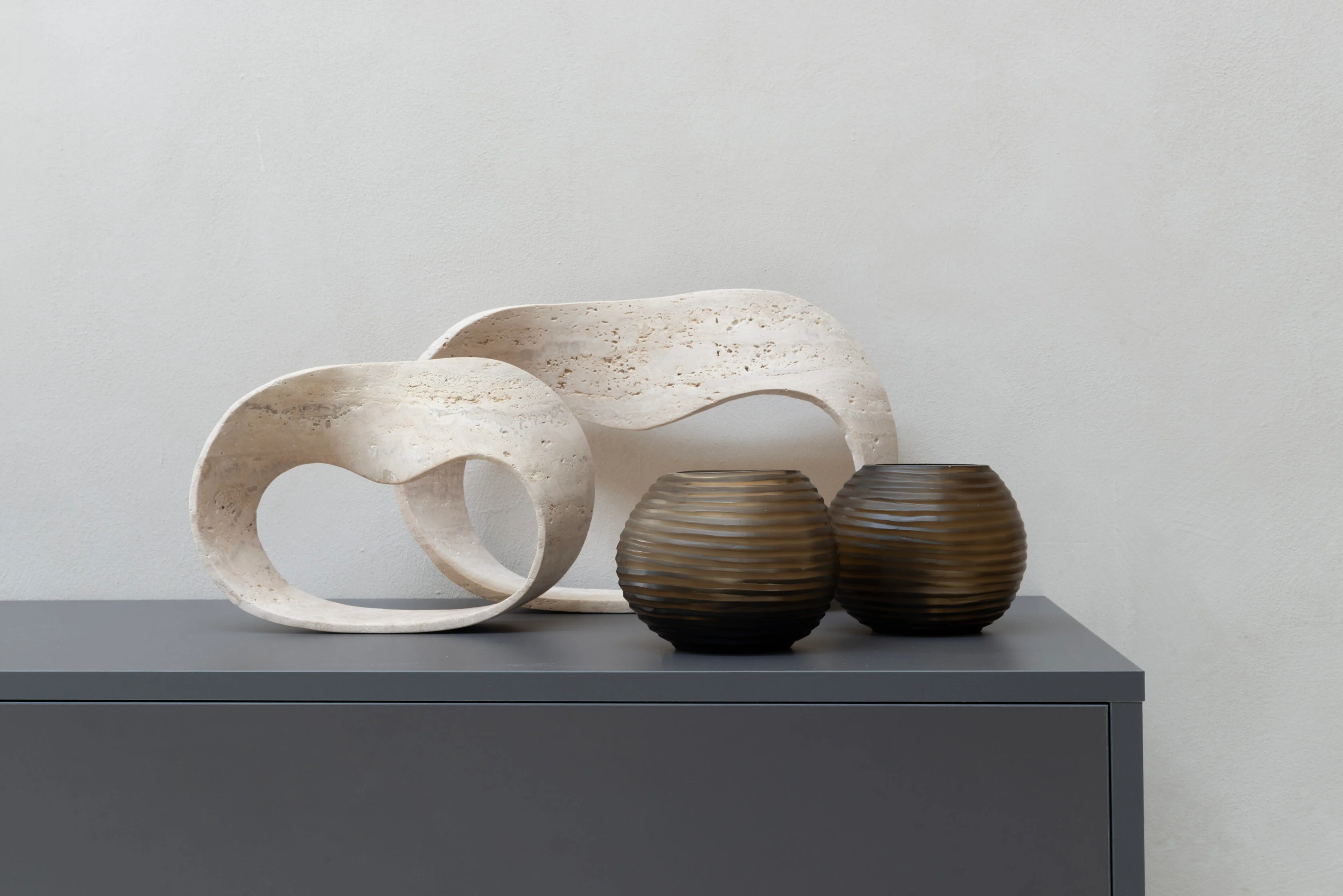 TV-meubel Henry - Zwevend - Melamine - 2 kleppen - Open vak - Image 6