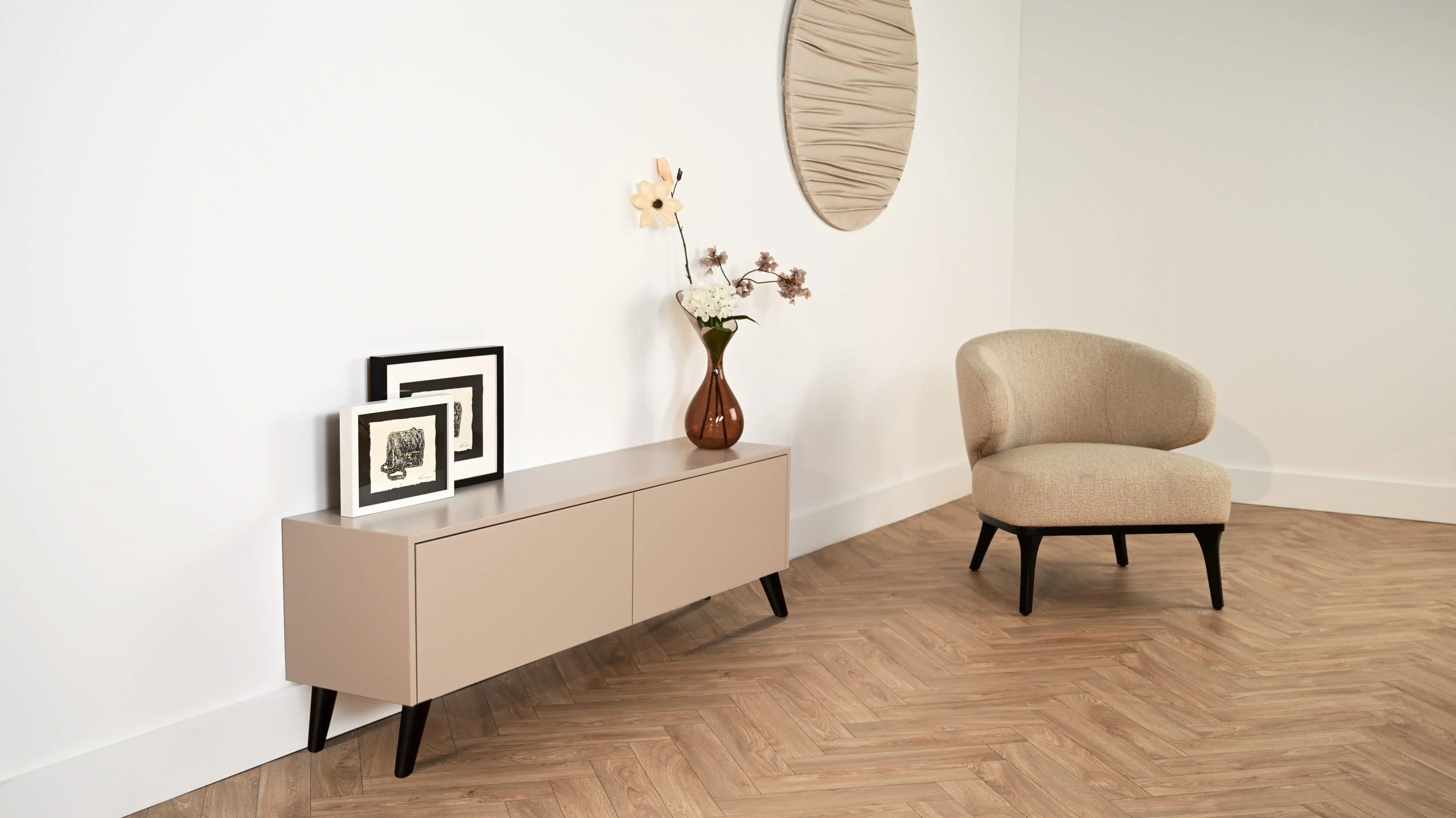 Tv-meubel Johnson - Staand - MDF - 2 kleppen - Image 6