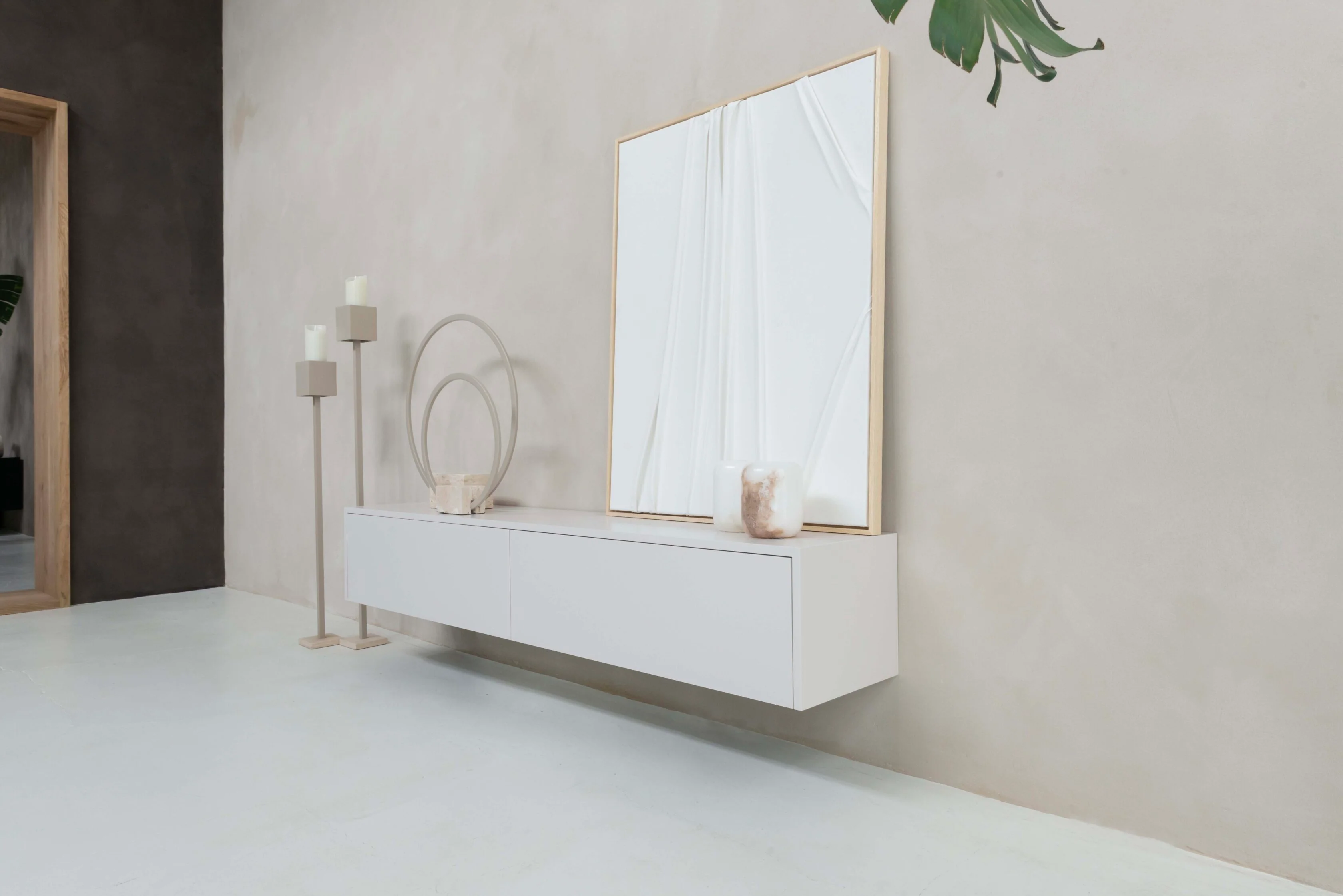 TV-meubel Johnson - Zwevend - MDF - 2 kleppen - Image 3