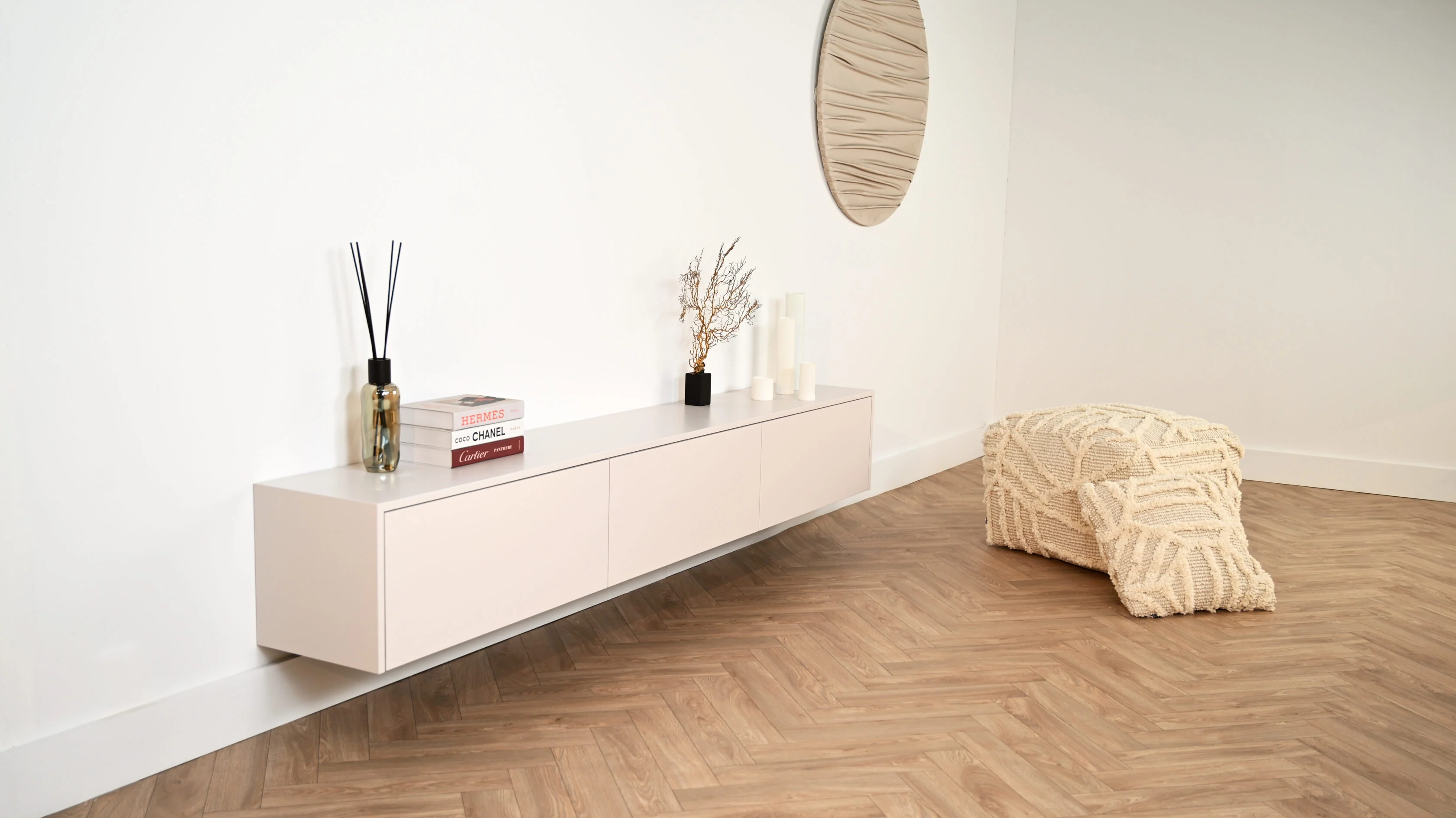 TV-meubel Johnson - Zwevend - MDF - 3 kleppen - Image 6