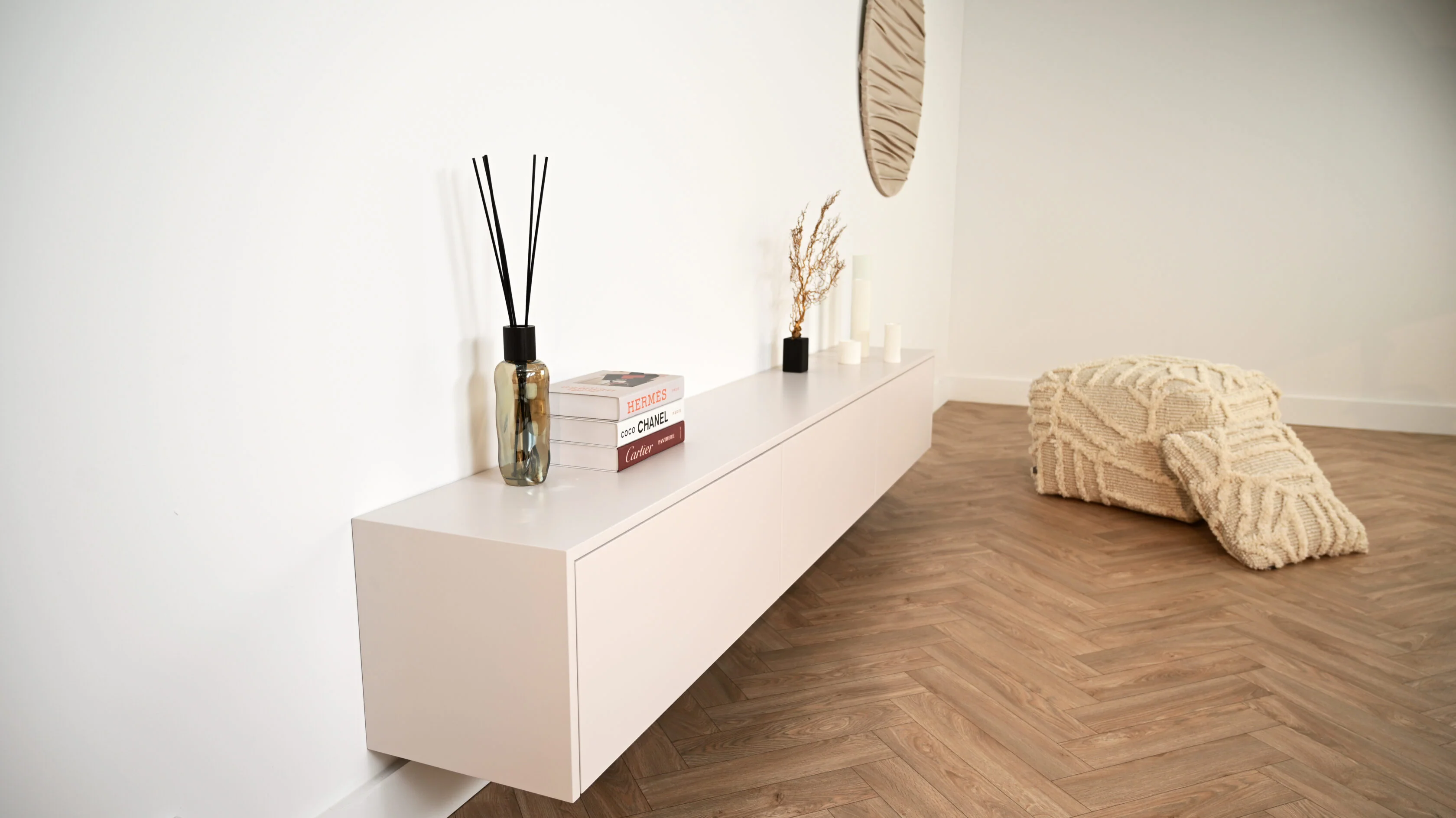 TV-meubel Johnson - Zwevend - MDF - 3 kleppen - Image 7