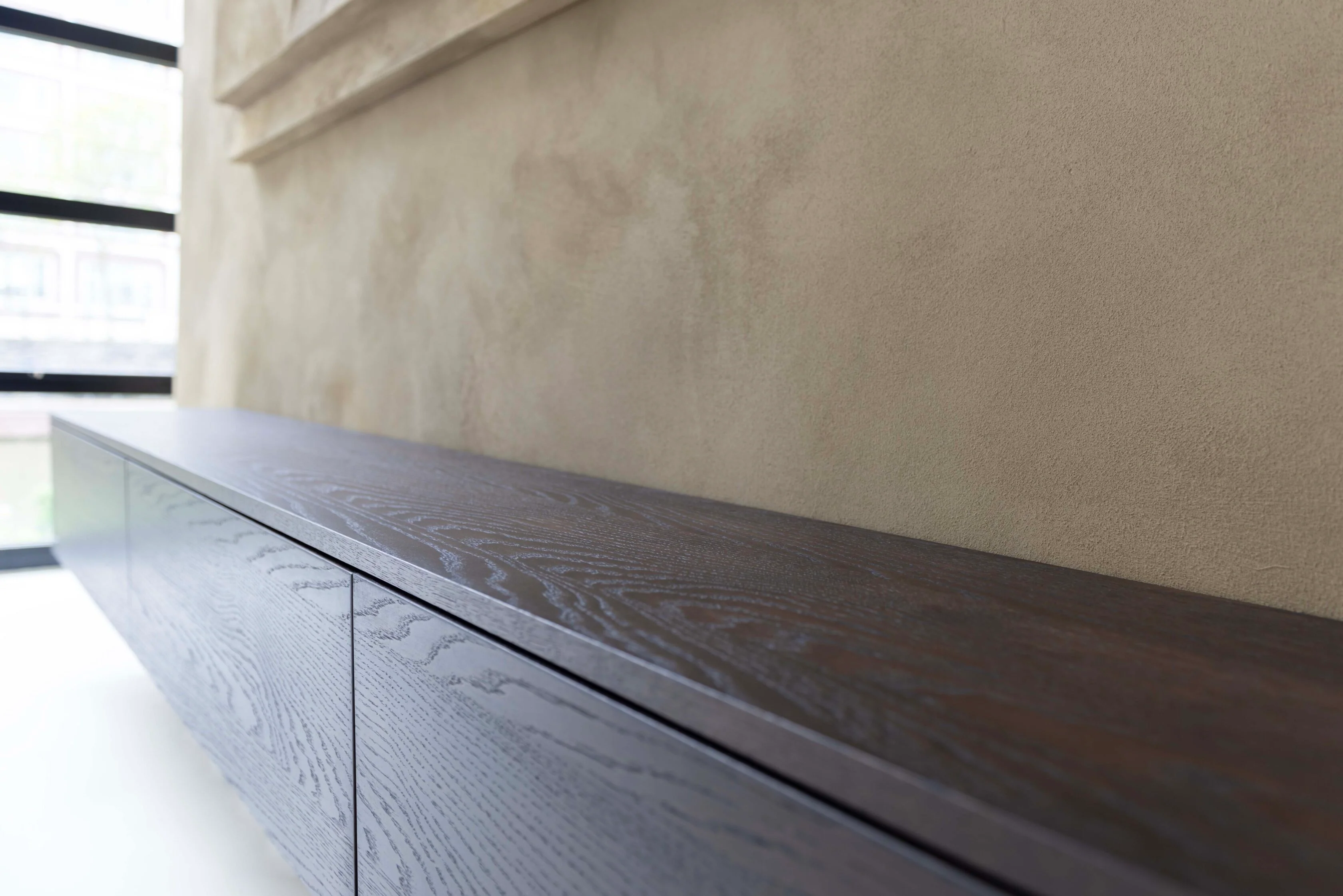 TV-meubel Johnson - Zwevend - Eiken - 4 kleppen - Image 6