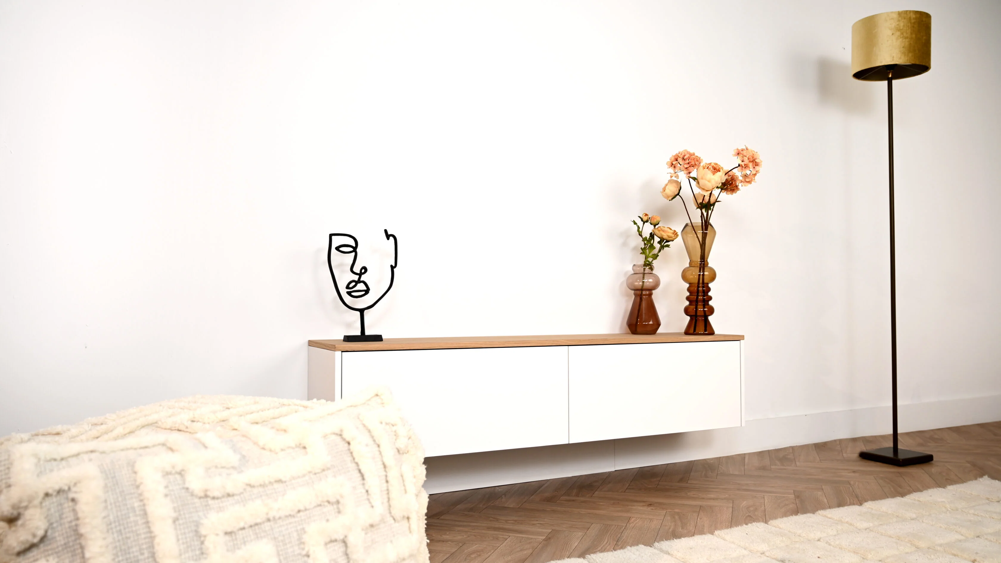 TV-meubel Johnson - Zwevend - MDF - 2 kleppen - Image 3