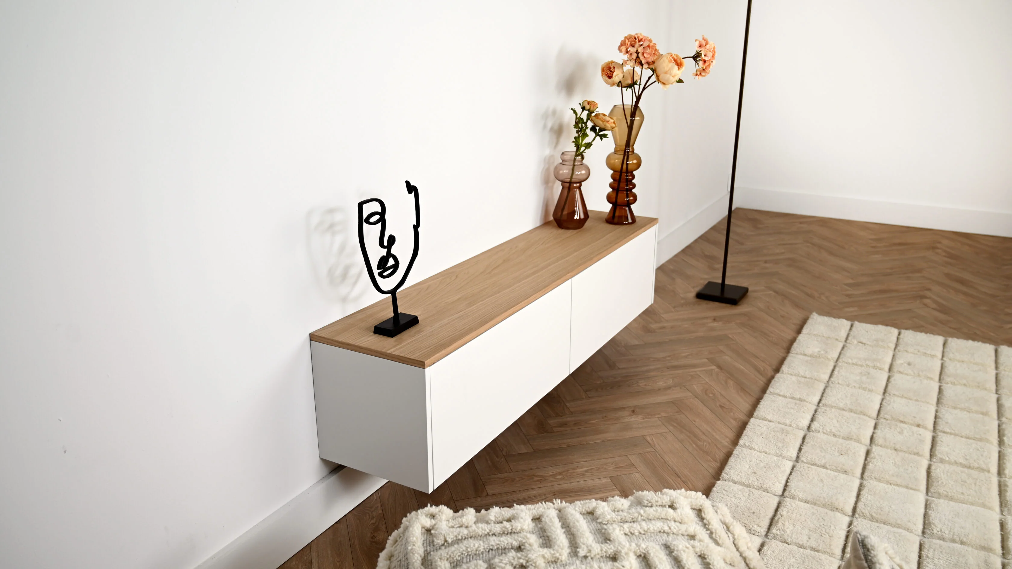 TV-meubel Johnson - Zwevend - MDF - 2 kleppen - Image 5