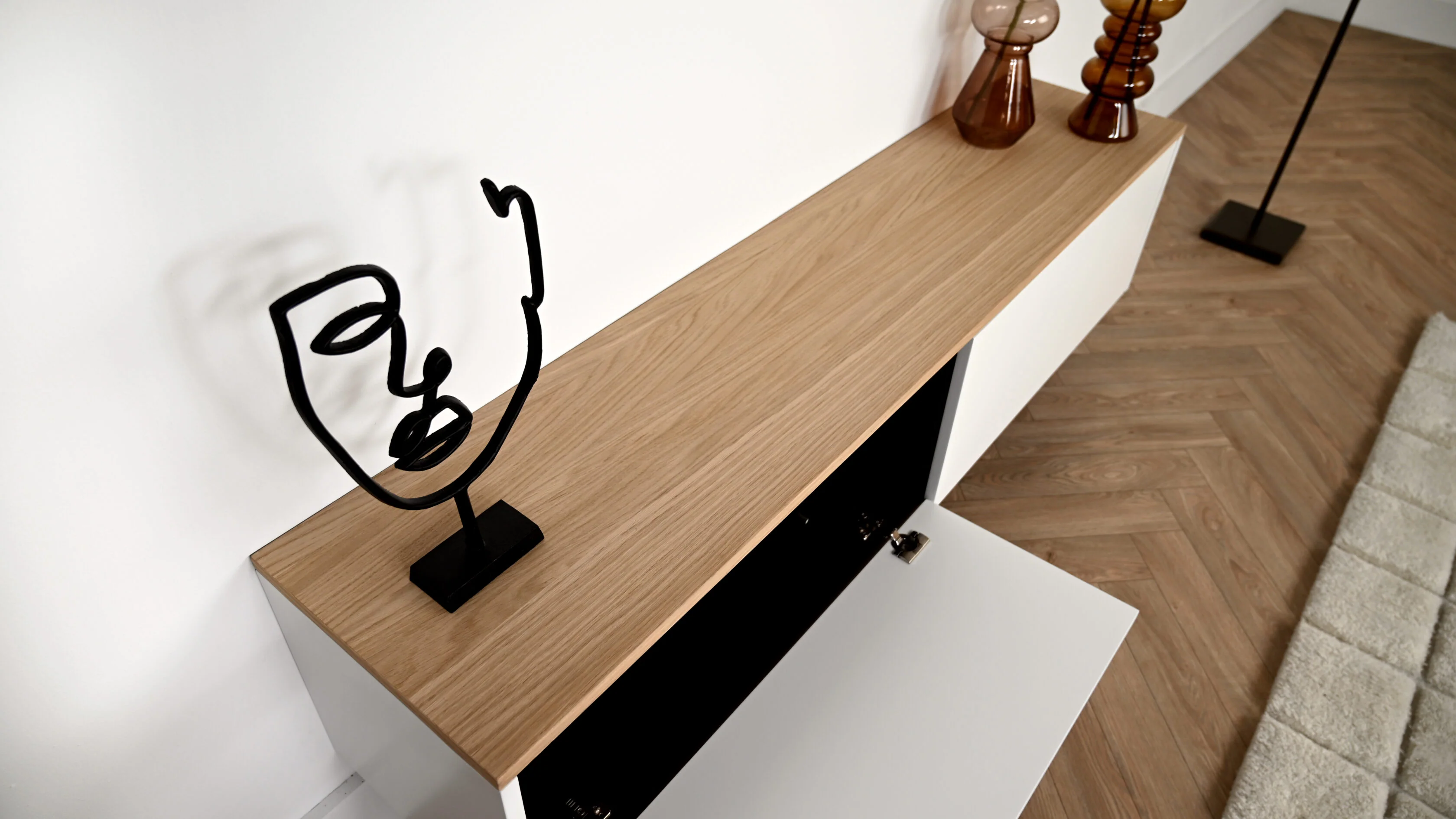 TV-meubel Johnson - Zwevend - MDF - 2 kleppen - Image 6