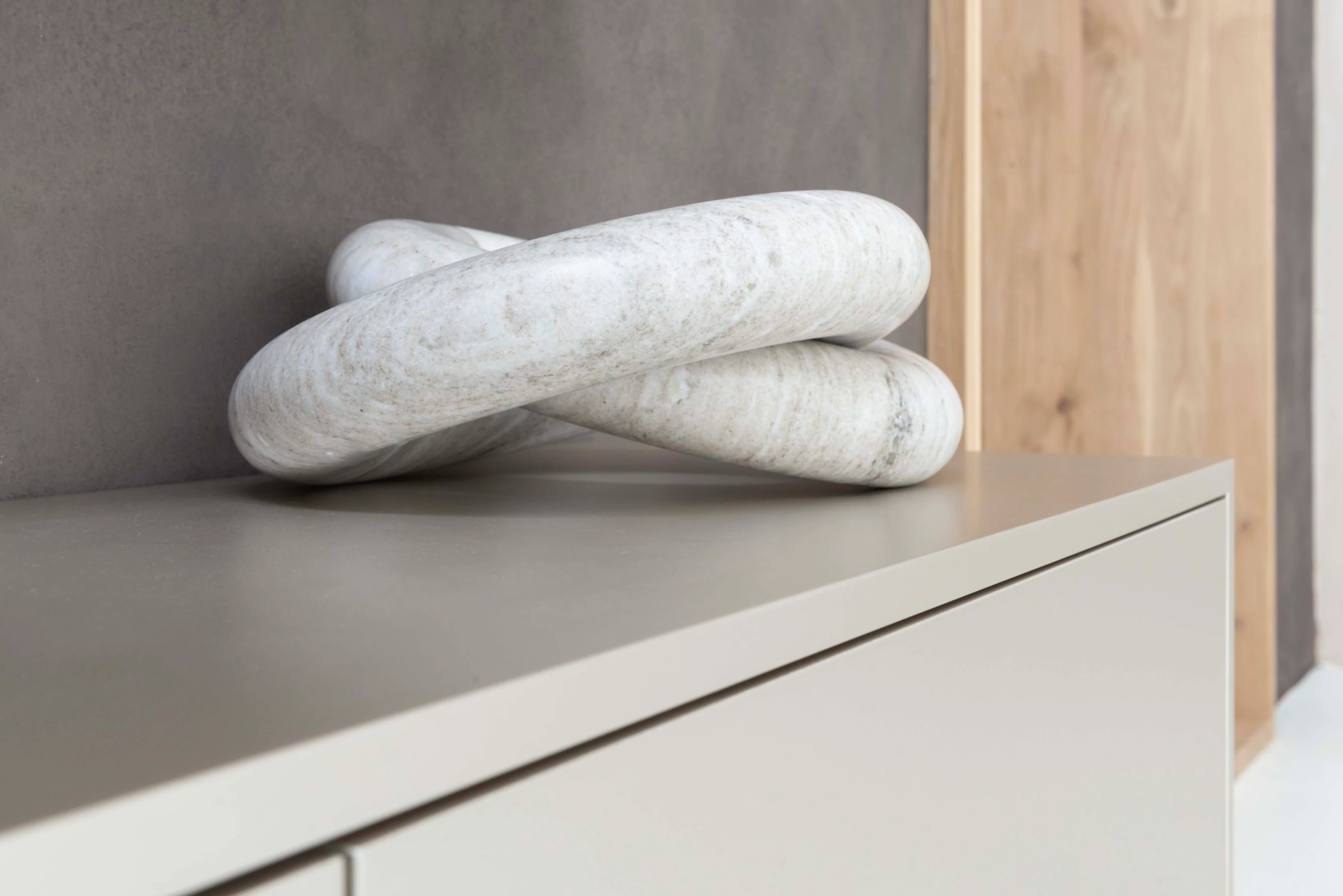 TV-meubel Johnson - Zwevend - MDF - 1 klep - 2 lades - Image 6