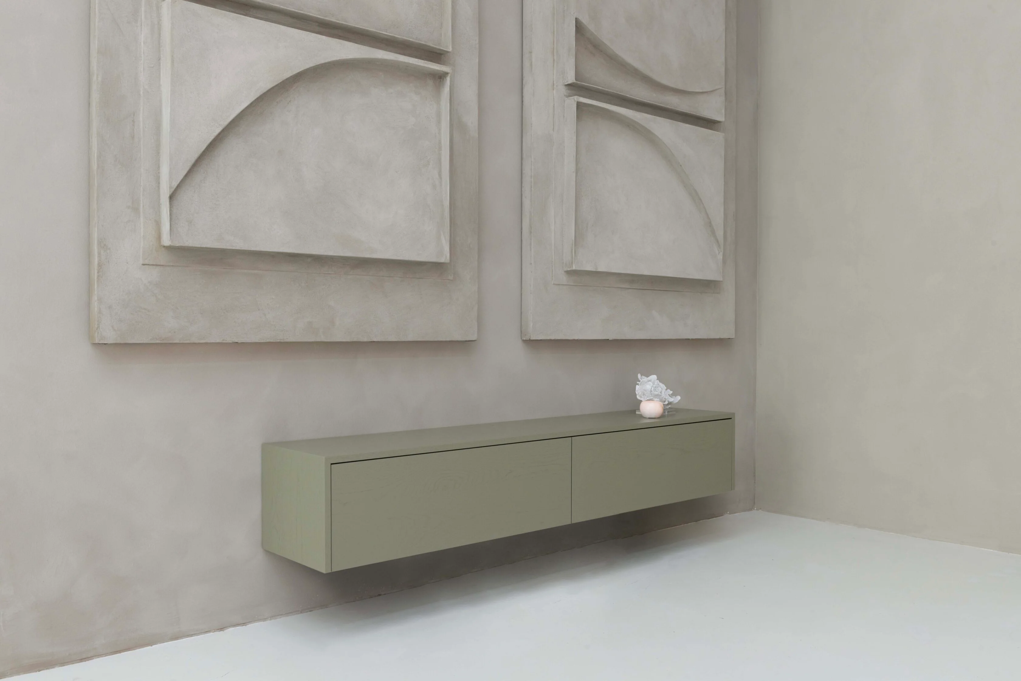 TV-meubel Johnson - Zwevend - Eiken - 2 kleppen - Image 5