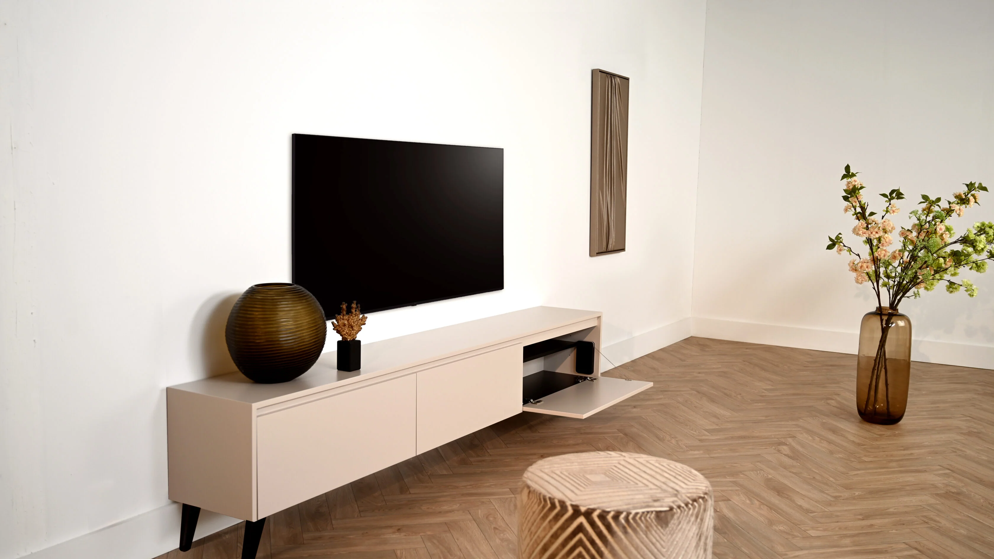 TV-meubel Mason - Staand - MDF - 3 kleppen - Image 4