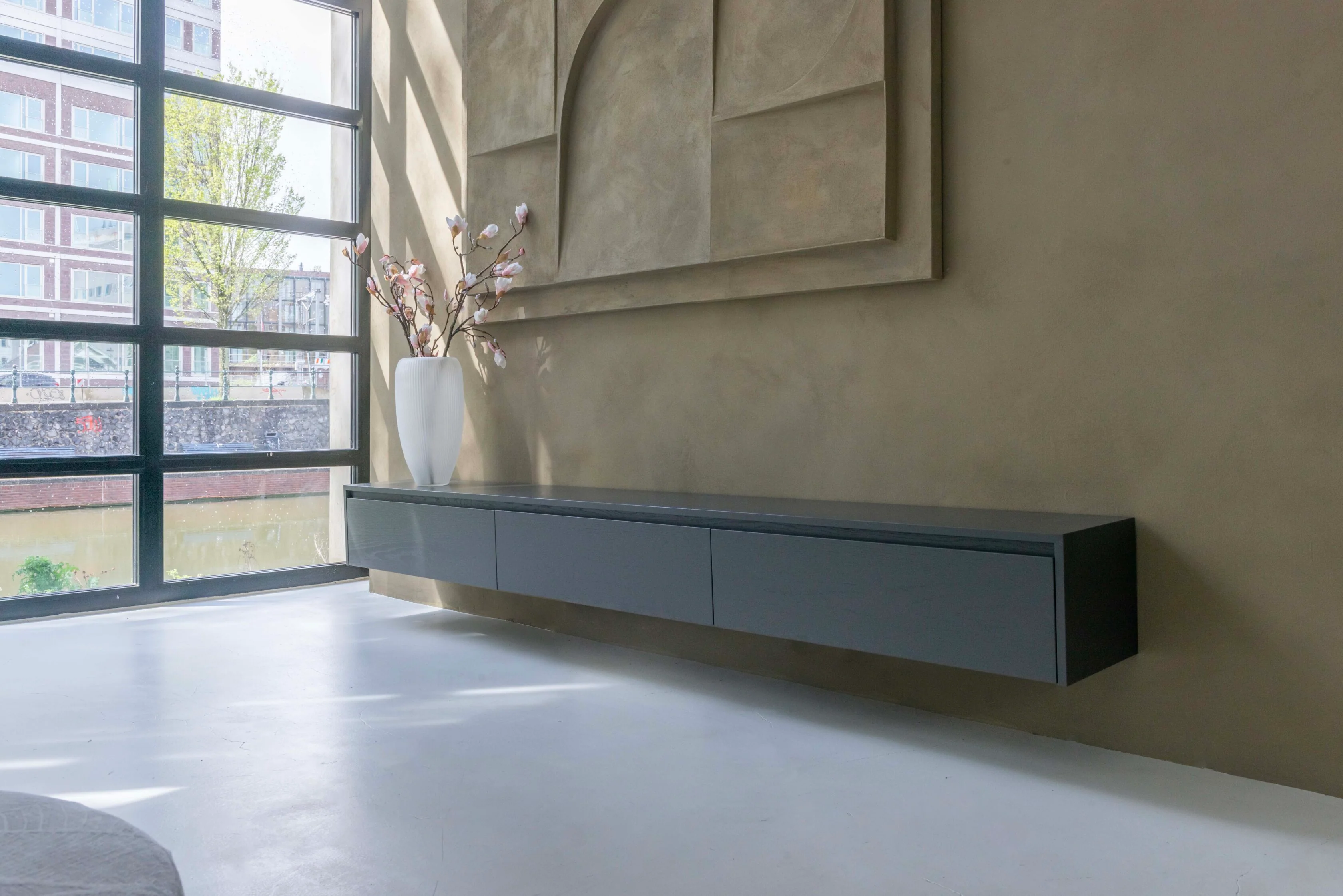 TV-meubel Mason - Zwevend - Eiken - 3 kleppen - Image 3