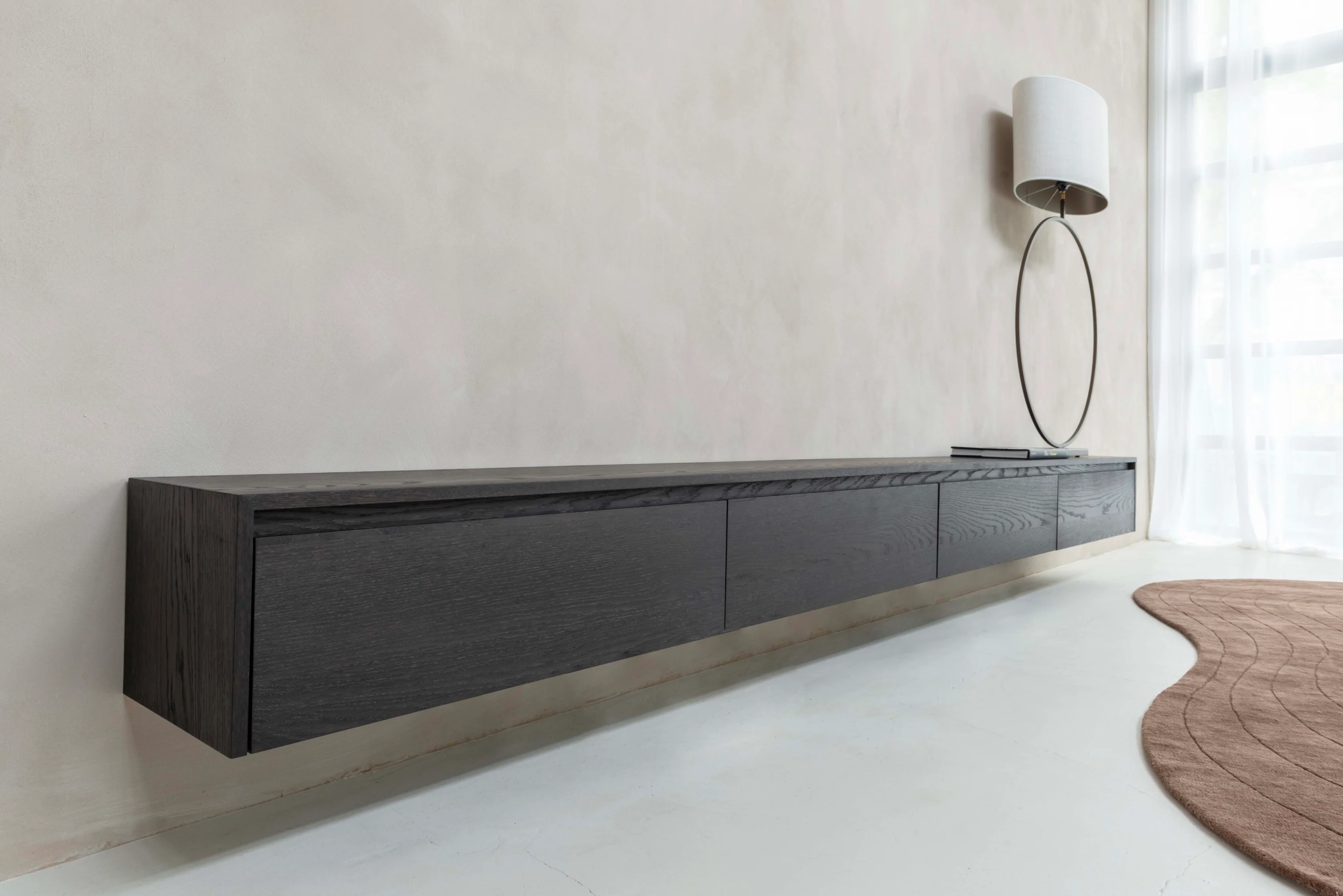 TV-meubel Mason - Zwevend - Eiken - 4 kleppen - Image 3