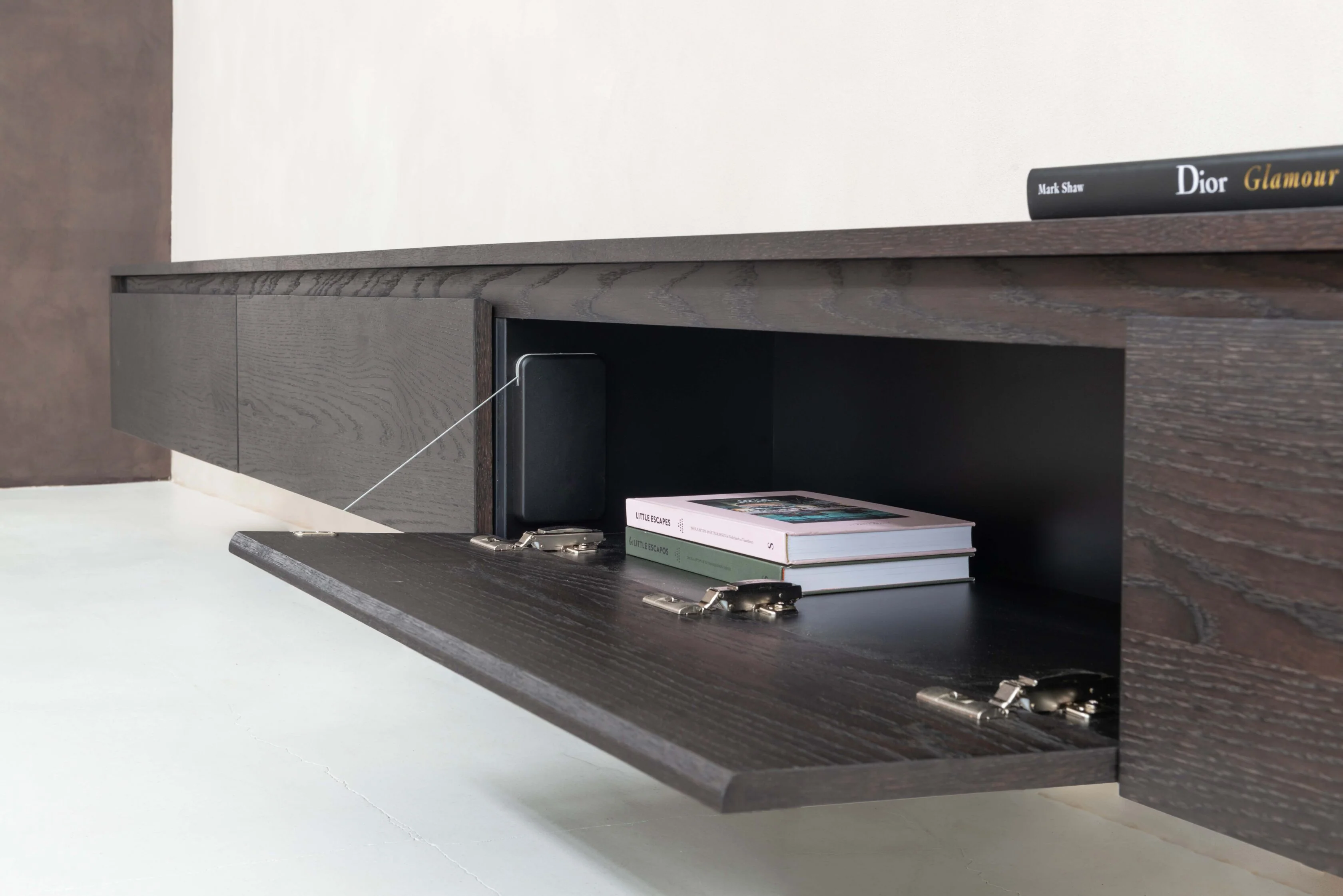 TV-meubel Mason - Zwevend - Eiken - 4 kleppen - Image 5