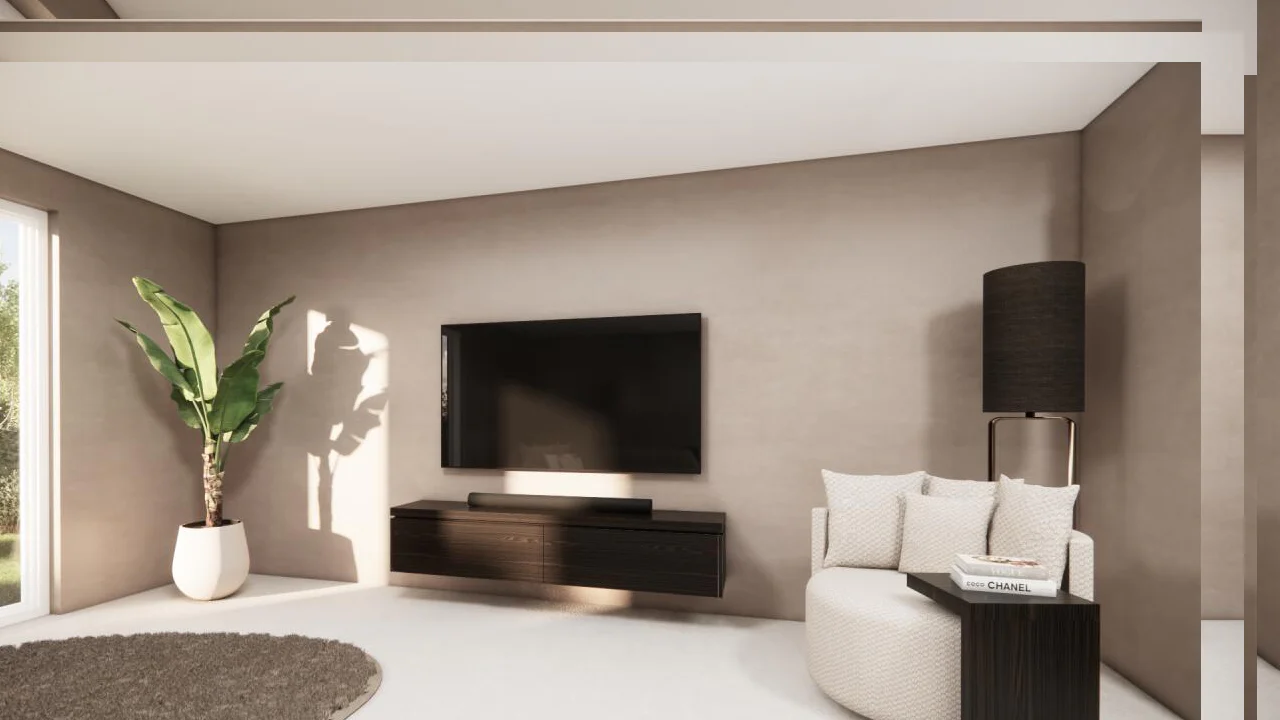 TV-meubel Rockefeller - Zwevend - Eiken - 2 kleppen - Image 4