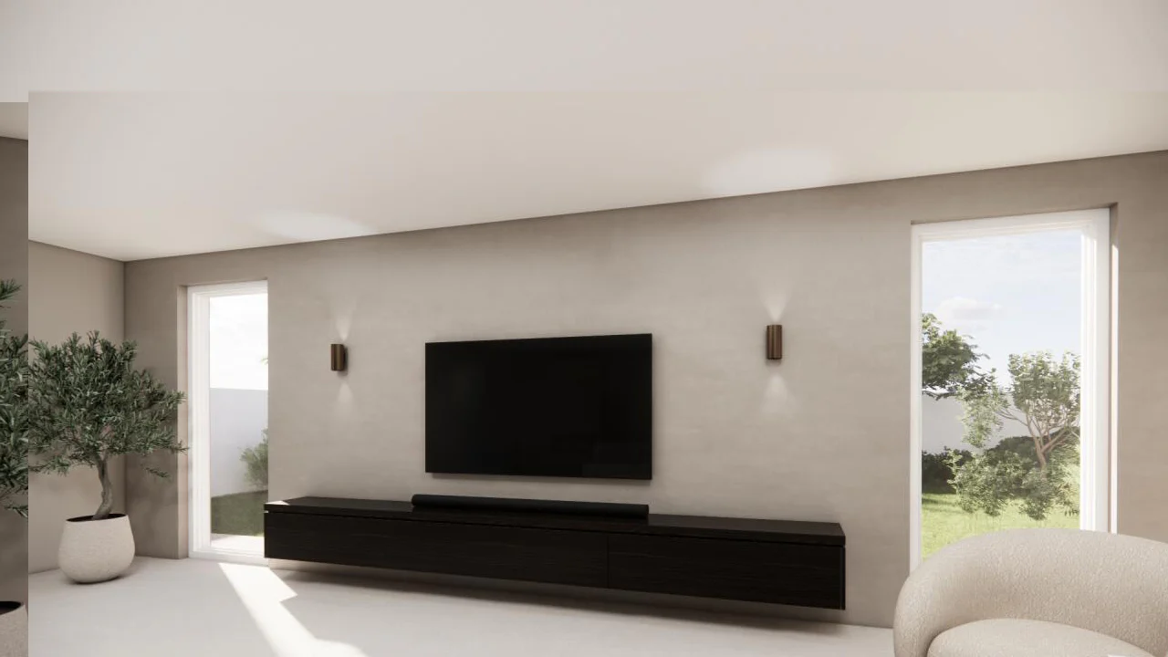 TV-meubel Rockefeller - Zwevend - Eiken - 3 kleppen - Image 3