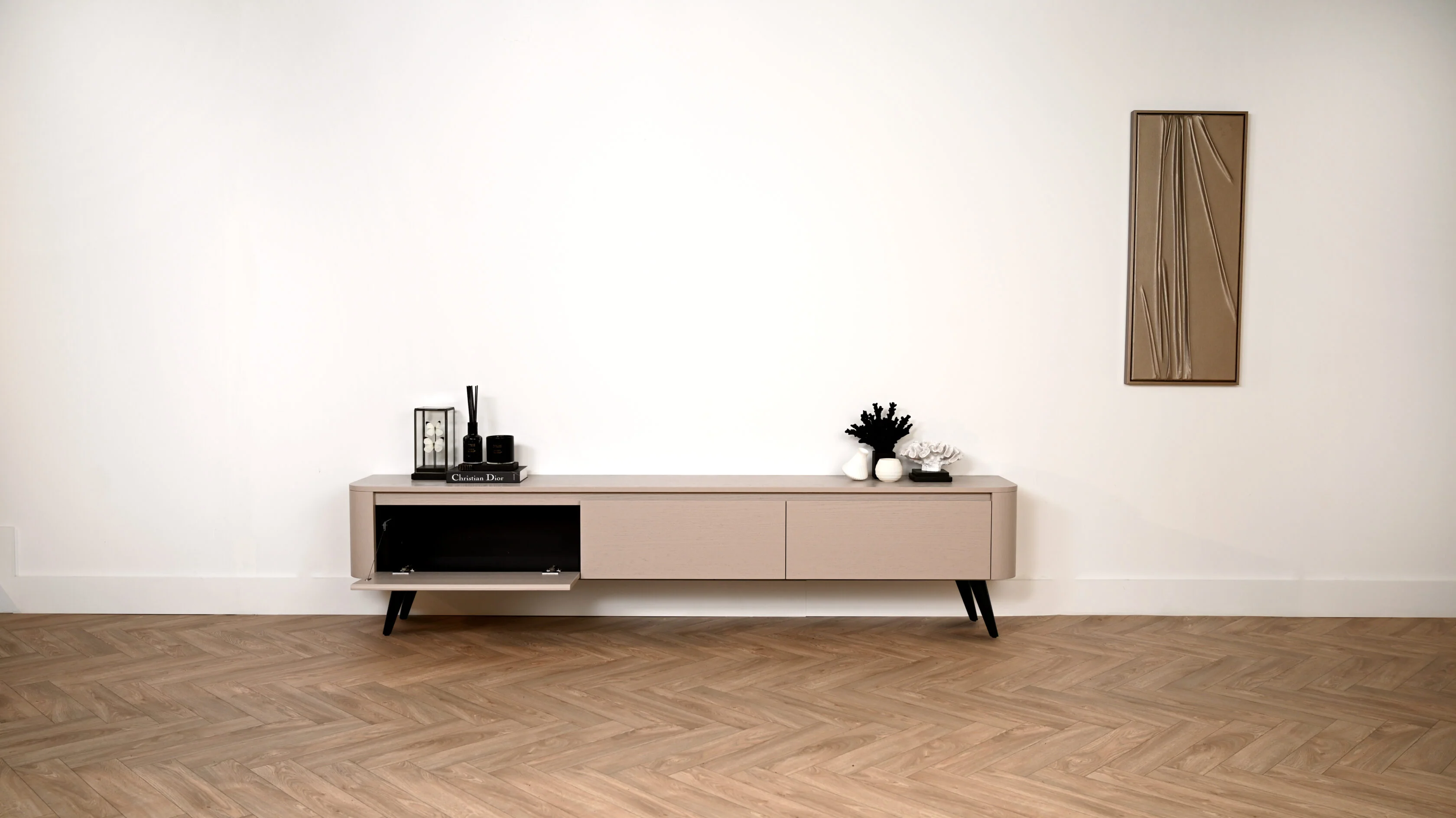 TV-meubel Runa - Staand - Eiken - 3 kleppen - Image 5