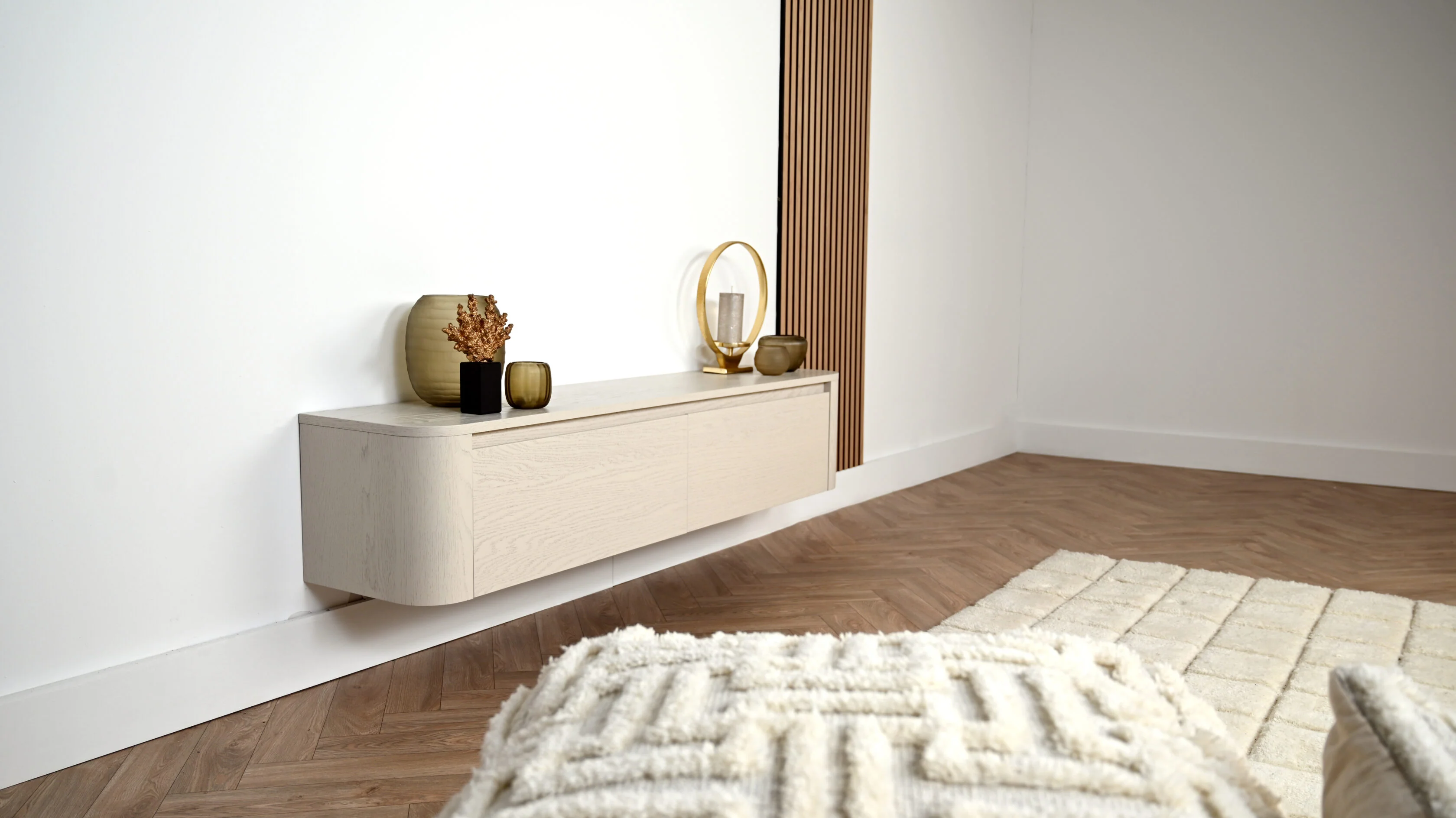 TV-meubel Runa - Zwevend - Eiken - 2 kleppen - Image 10