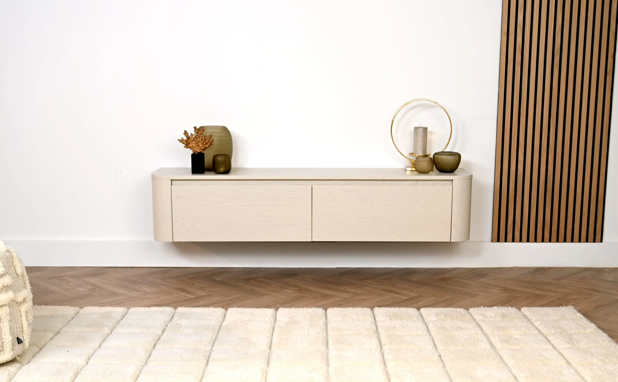 TV-meubel Runa - Zwevend - Eiken - 2 kleppen - Image 6