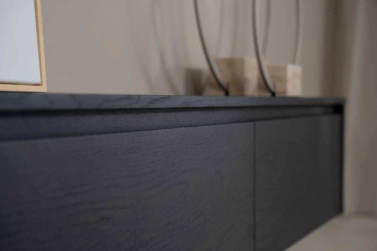 TV-meubel Runa - Zwevend - Eiken - 4 kleppen - Image 6