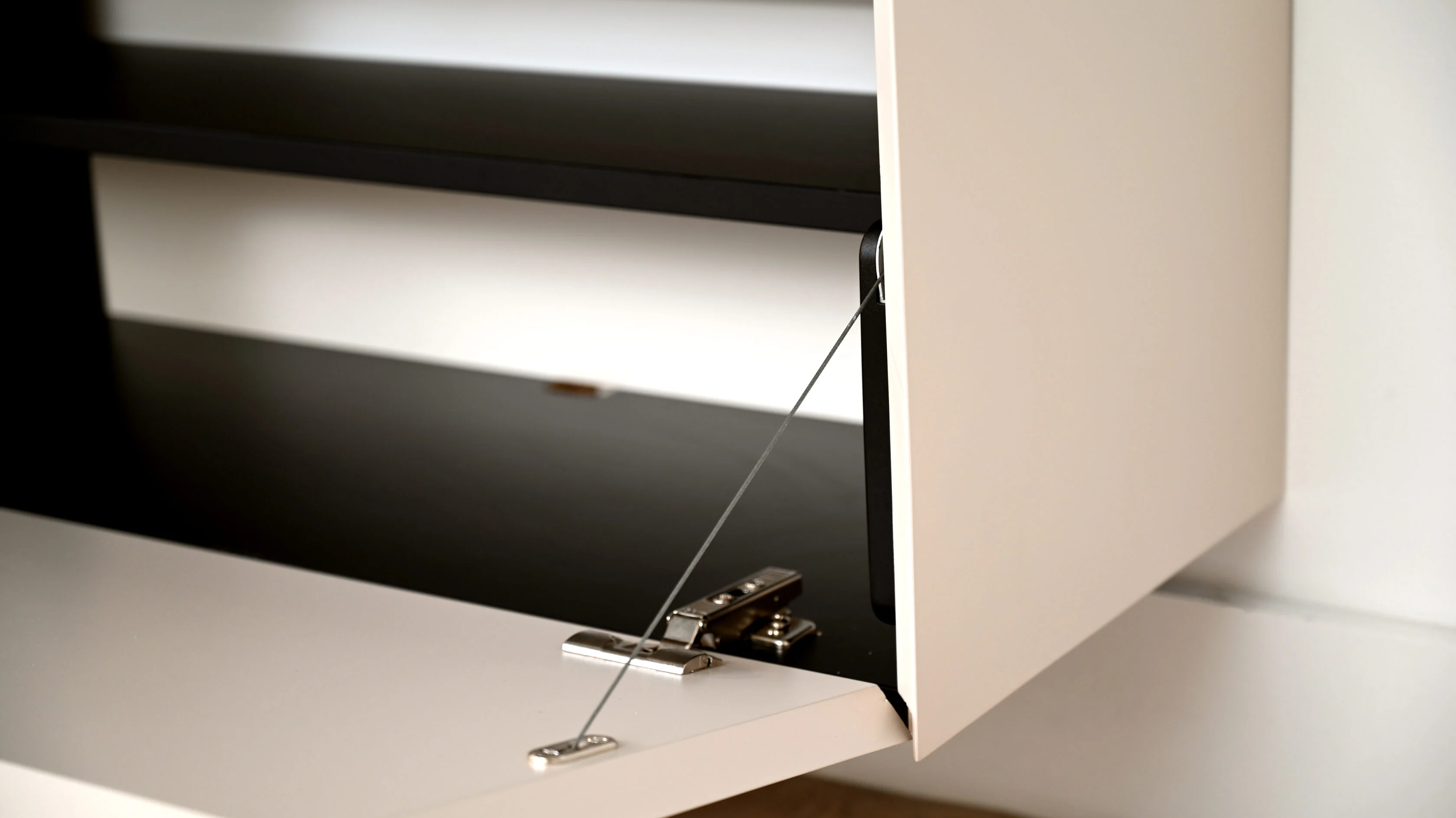 TV-meubel Zyan - Zwevend -  MDF - 4 kleppen - Image 9